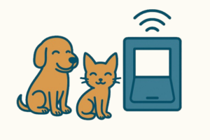 Automatische Haustierklappen für Hunde und Katzen mit WLAN steuerbar